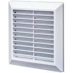 Э1818Р решетка разъемная с москитной сеткой наклонные жалюзи 180*180