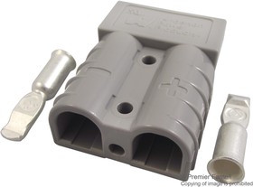 6319, Прямоугольный разъем, Серия SB50, 2 контакт(-ов), Штекер, Обжим, 1 Ряд