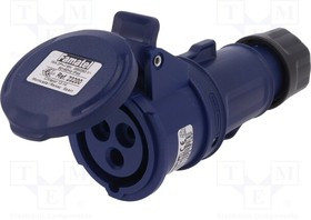FAM-23200, Разъем: питания AC, трехфазный, гнездо, "мама", 16А, 380/415ВAC