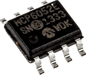 MCP6052-E/SN, MCP6052-E/SN , Precision, Op Amp, RRIO, 380kHz, 3 V, 5 V, 8-Pin SOIC