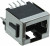 100616-1, Modular Connectors / Ethernet Connectors 8 POS VERT T/H BLACK