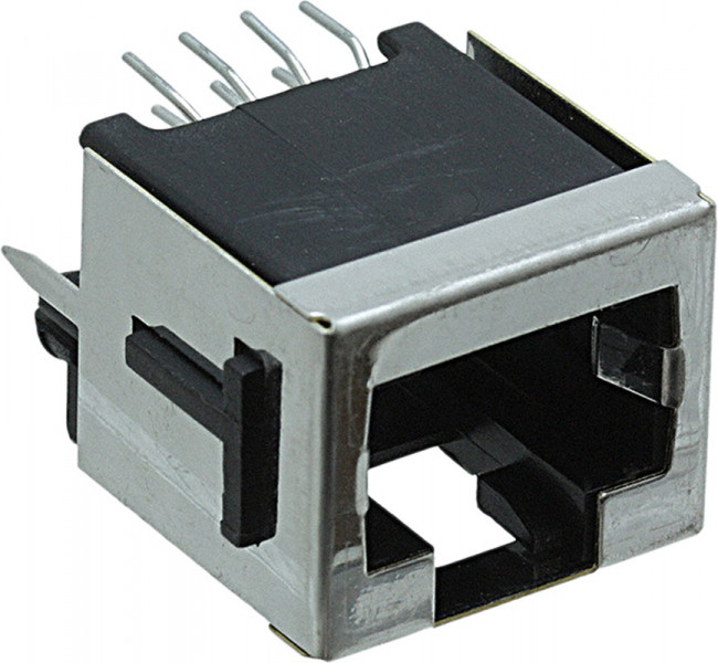 100616-1, Modular Connectors / Ethernet Connectors 8 POS VERT T/H BLACK