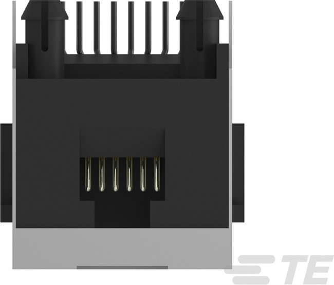100616-1, Modular Connectors / Ethernet Connectors 8 POS VERT T/H BLACK