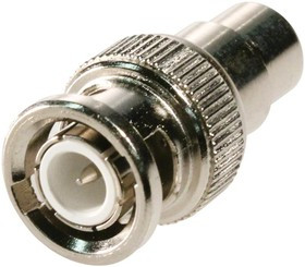 25-7510, RF/COAXIAL ADAPTER, RCA JACK-BNC PLUG, 50 OHM 25-7510, RF/COAXIAL ADAPTER, RCA JACK-BNC PLUG, 50 OHM