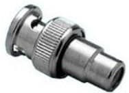 25-7510, RF/COAXIAL ADAPTER, RCA JACK-BNC PLUG, 50 OHM 25-7510, RF/COAXIAL ADAPTER, RCA JACK-BNC PLUG, 50 OHM