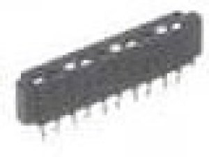 5-520315-4, Conn FFC/FPC Connector SKT 4 POS 2.54mm Solder ST Thru-Hole Tray
