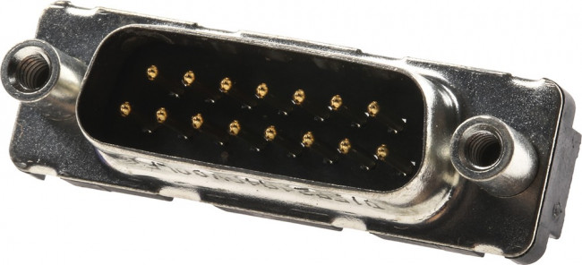 D15P24A4GV00LF, Conn D-Subminiature PIN 15 POS 2.74mm Solder ST Thru-Hole 15 Terminal 1 Port