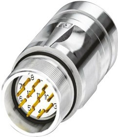 1620159, Разъем Кабеля, Серия SPEEDCON, M23, Male, 12 Positions, Штырь для Пайки, Прямой Монтаж на К 1620159, Разъем Кабеля, Серия SPEEDCON, M23, Male, 12 Positions, Штырь для Пайки, Прямой Монтаж на К