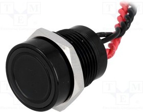 PS165P10Y21R24V, Переключатель: пьезоэлектрический, Пол: 2, SPST-NO, 0,2A/24ВAC