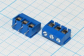 Клеммник наборный, контакты 3P5, на плату, 306-031-12