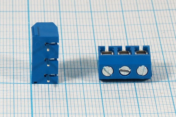 Клеммник наборный, контакты 3P5, на плату, 306-031-12