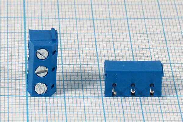 Клеммник наборный, контакты 3P5, на плату, 306-031-12