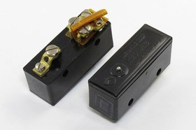 Микропереключатель, размер 50x18 x20, 16А, переключение ON-(ON), размер концевика H23, МП2101ЛУХЛ3