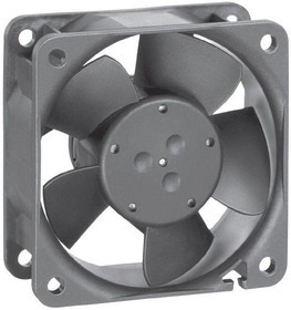 612NHU-181, Axial Fan DC Ball 60x60x25mm 12V 5600min sup -1 /sup  43m³/h IP68 2-Pin Stranded Wire