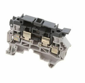 1SNK508411R0000, Клеммная колодка с предохранителем, 2 вывод(-ов), 24AWG до 10AWG, 4 мм², Винт, 6.3 А, 250 В