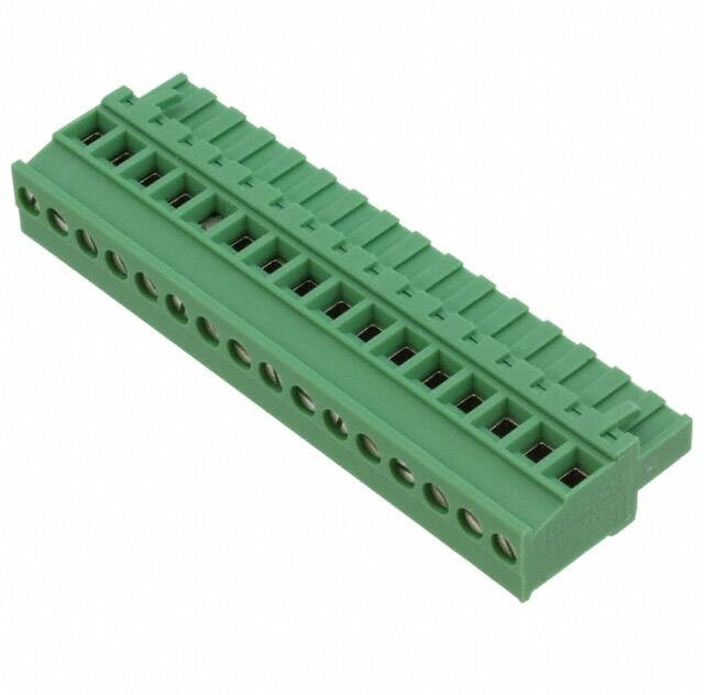 1792155, Pluggable Terminal Blocks 16 Pos 5mm pitch Plug 24-12 AWG Screw