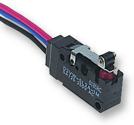 D2VW-5L2A-1M, MICROSWITCH, V3, ROLLER LEVER
