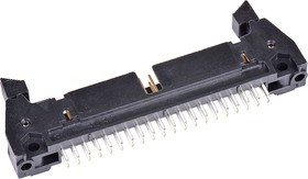 N3432-6202RB, 3000 Series Straight Through Hole PCB Header, 40 Contact(s), 2.54mm Pitch, 2 Row(s), Shrouded N3432-6202RB, 3000 Series Straight Through Hole PCB Header, 40 Contact(s), 2.54mm Pitch, 2 Row(s), Shrouded