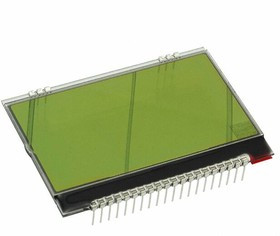 EA DOGL128E-6, LCD Graphic Display Modules & Accessories STN (+) Transmissive Yel/Grn Background EA DOGL128E-6, LCD Graphic Display Modules & Accessories STN (+) Transmissive Yel/Grn Background