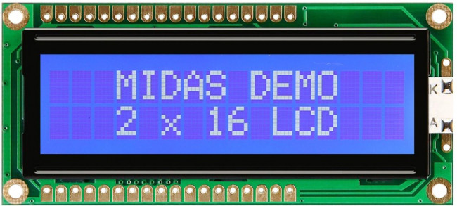 MC21605G6W-BNMLW3.3-V2, MC21605G6W-BNMLW3.3-V2 LCD LCD Display, 2 Rows by 16 Characters MC21605G6W-BNMLW3.3-V2, MC21605G6W-BNMLW3.3-V2 LCD LCD Display, 2 Rows by 16 Characters