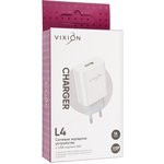 Блок питания (сетевой адаптер) VIXION L4 1xUSB, 1A (белый)