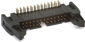 SCM-26R (DS1011-26R) (IDCC-26MR), Вилка на плату угловая с защелкой 26pin