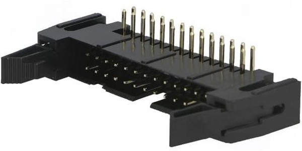 SCM-26R (DS1011-26R) (IDCC-26MR), Вилка на плату угловая с защелкой 26pin