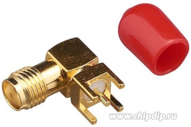 KLS1-SMA-KWE-3, (SMA-JR), Разъем SMA для монтажа на печатной плате с штекером углового типа