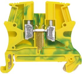 0 371 72, 371 Series Green/Yellow DIN Rail Terminal Block, 6mm², Single-Level, Screw Termination 0 371 72, 371 Series Green/Yellow DIN Rail Terminal Block, 6mm², Single-Level, Screw Termination