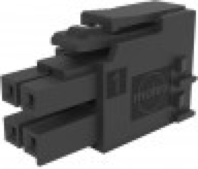 172258-3106, Headers &amp; Wire Housings ULTRA-FIT HSG Dual 6Ckt Black