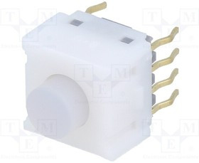 NP0115HG03LF, Переключатель: кнопочный; Пол: 2; SPST; 0,4A/28ВDC; OFF-(ON)