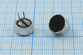 Микрофон электретный c выводами, 9.7x4.5мм; № 4259 микэ 9,7x 4,5\O\2P\-46\MCM9745PC