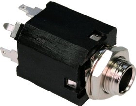 NYS 232, Аудио гнездо 6.35мм стерео на плату вертикальное