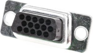 15 Way Cable Mount D-sub Connector Socket, 2.29mm Pitch 15 Way Cable Mount D-sub Connector Socket, 2.29mm Pitch