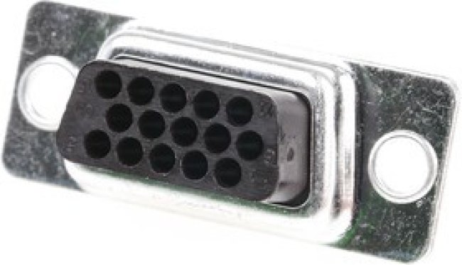 15 Way Cable Mount D-sub Connector Socket, 2.29mm Pitch