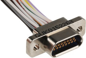 MWDM2L-15S-6E5-18B, MWDM 15 Way D-sub Connector Socket