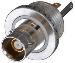 BJ72, RF Connectors / Coaxial Connectors TRB Blkhd Strt Jack Front Mt 3-lug