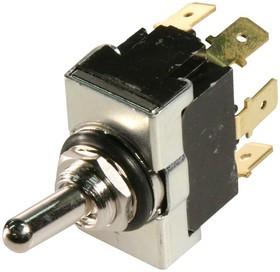 8-6437630-0, Рычажный переключатель, Вкл.-Никакой-Выкл., 4PDT, Без Подсветки, AW, Панель, 20 А