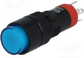 V10Y-11-B, Переключатель: кнопочный, Пол: 2, SPDT, 0,5A/250ВAC, 1A/24ВDC, IP40