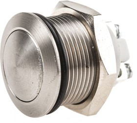 AV191003C940K, Push Button Switch, Momentary, Panel Mount, 19.2mm Cutout, SPST, 48V dc, IP65 AV191003C940K, Push Button Switch, Momentary, Panel Mount, 19.2mm Cutout, SPST, 48V dc, IP65