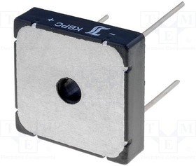 KBPC3514WP-DIO, Диодный мост: однофазный, Urmax: 1,4кВ, If: 35А, Ifsm: 270А, KBPC, THT