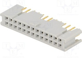 8526-4500PL, Гнездо, IDC, "мама", PIN: 26, прямой, THT, позолота, 3А, 2,54мм