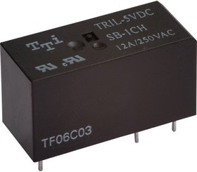 TRIL-5VDC-SD-1CH-R, миниатюрное 5VDC 12А 1зам