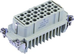 T2040063201-000, Heavy Duty Power Connectors 6P 2R 16A 500V Recp 26-12 AWG SpringCont T2040063201-000, Heavy Duty Power Connectors 6P 2R 16A 500V Recp 26-12 AWG SpringCont