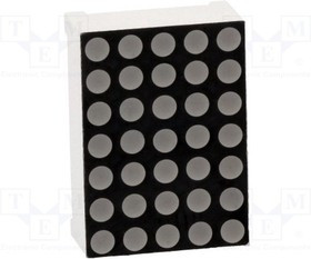 KWM-20571AGB, Дисплей: LED, матрица, 5x7, желто-зеленый, 3-6мкд, анод, 2,2-2,8В KWM-20571AGB, Дисплей: LED, матрица, 5x7, желто-зеленый, 3-6мкд, анод, 2,2-2,8В