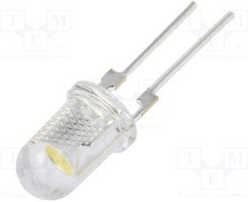 OSM5XA5B91R-150MA, LED; 5mm; white warm; 22000?25000mcd; 90°; Front: convex; 3.3?3.8V