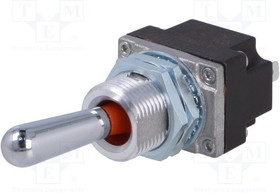 1MT1-2, Переключатель: тумблер, Пол: 2, SPST, OFF-ON, 5A/28ВDC, -40-85°C