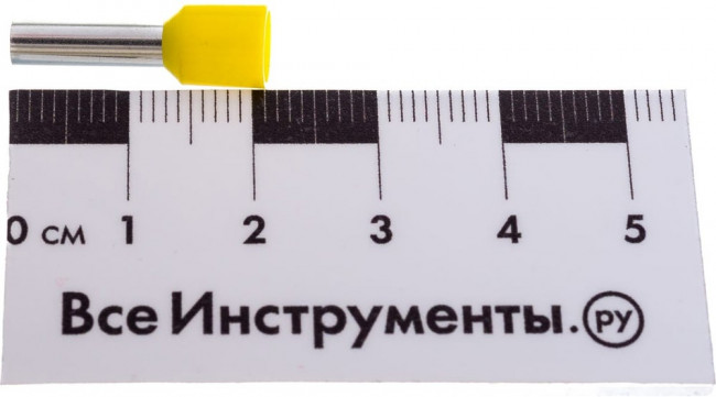 Наконечник втулочный изолированный 6 мм2 25 шт. 2609 Наконечник втулочный изолированный 6 мм2 25 шт. 2609