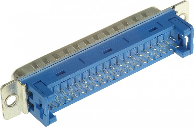 37 Way Cable Mount D-sub Connector Plug, 1.27mm Pitch