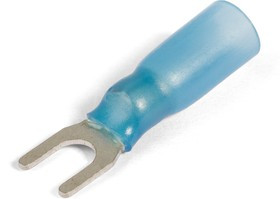 НВИ-Т 2,5-4, Наконечник вилочный изолированный синий с термоусаживаемой манжетой НВИ-Т 2,5-4, Наконечник вилочный изолированный синий с термоусаживаемой манжетой